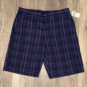 Callaway Purple and Navy Blue Casual Shorts
